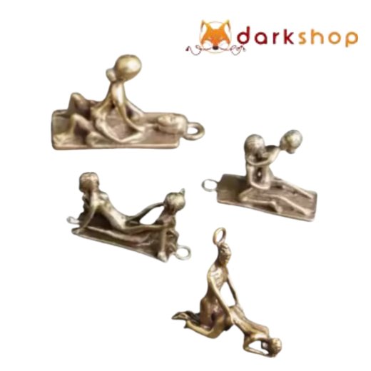 4 pcs Sex Positions Keychain Set