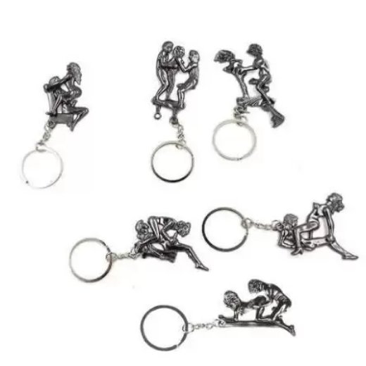 4 pcs Sex Positions Keychain Set