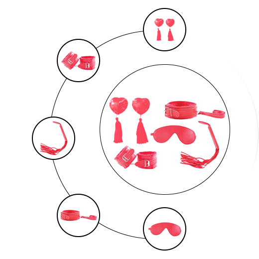 5 PC BDSM Bondage Restraints Set