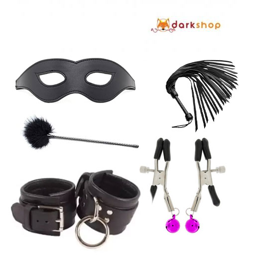 5 Piece Leather Bondage Kit
