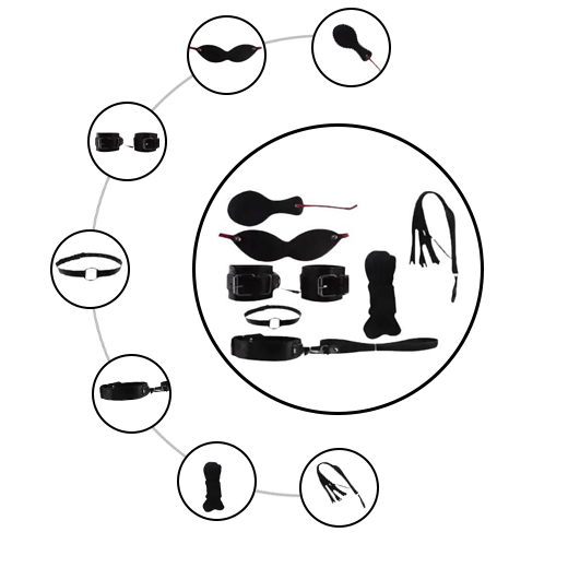 7 Pcs BDSM Bondage Restraints Set