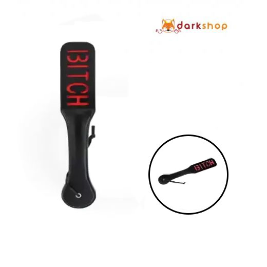 Adult Game Bitch PU Leather Hand Shank Whip (Pink & Black)