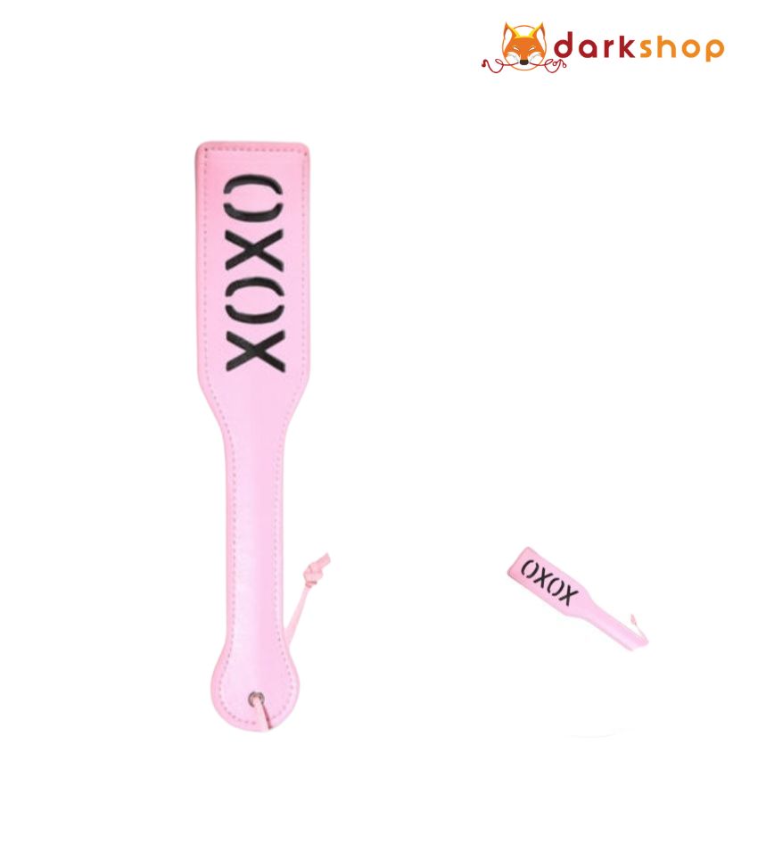 Adult Game PU Leather Hand Shank Whip (Pink /Black)