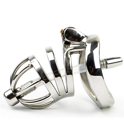 Attica Chastity Cage Lock with Urethral Tube For Men