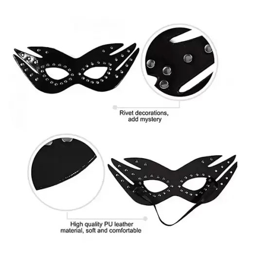 BDSM Leather Cat Eye Mask