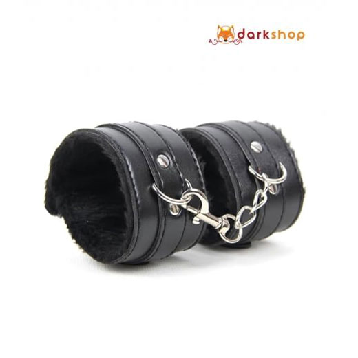 Black Furry Handcuffs