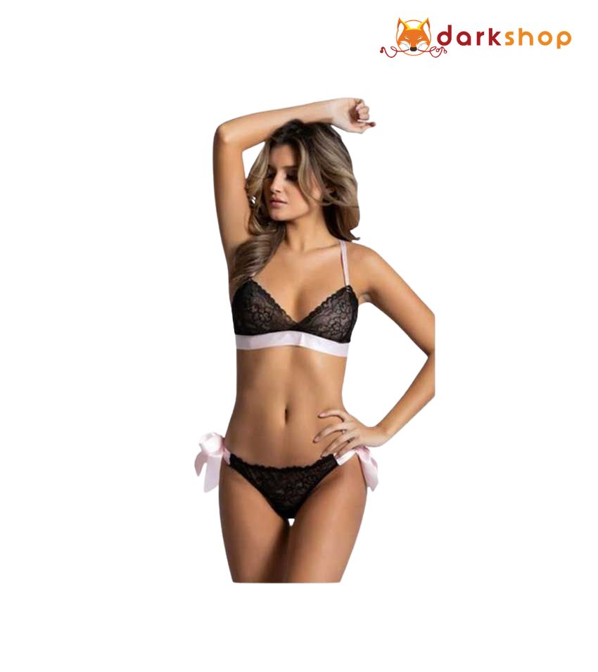 Sexy Black Lace Bra & Panty Set