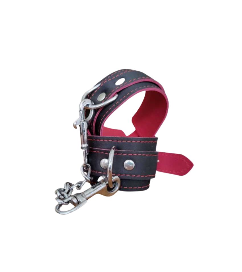 Black and Red BDSM Handcuff