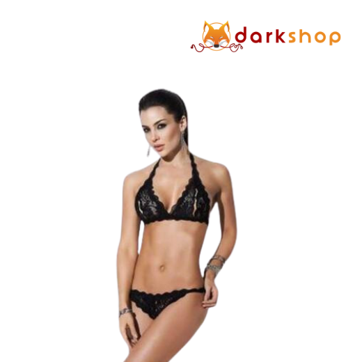 Black Sexy Lace Bra Set