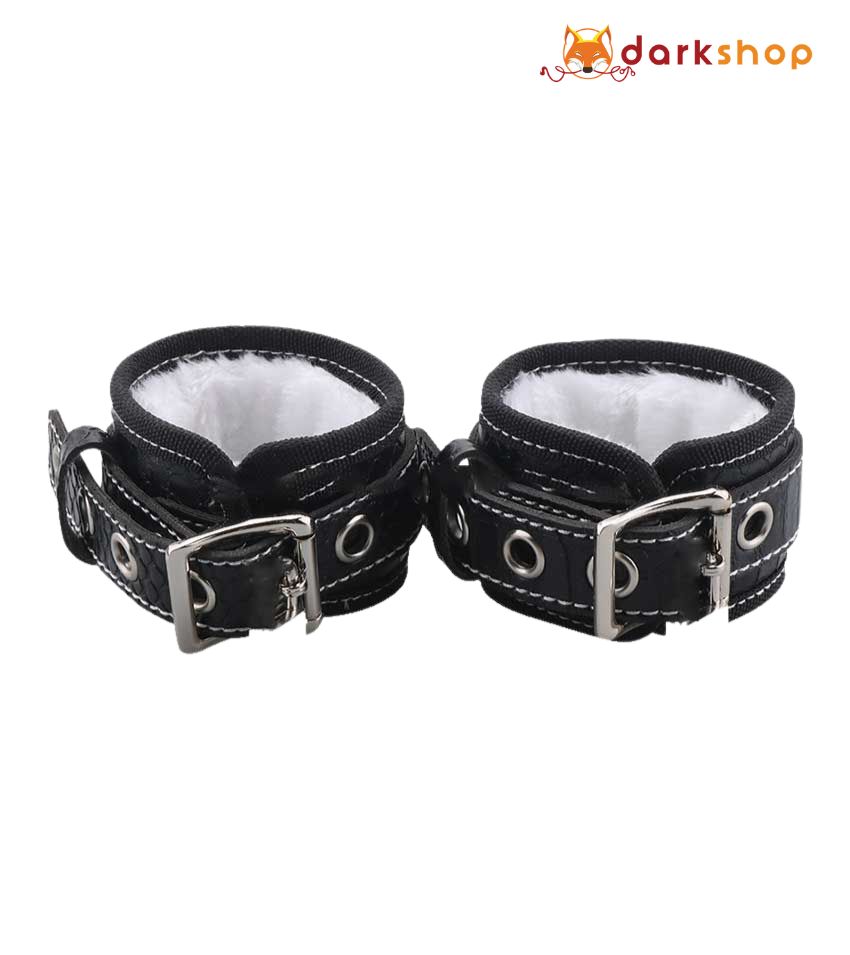 Black and White Soft Luxury Handcuff
