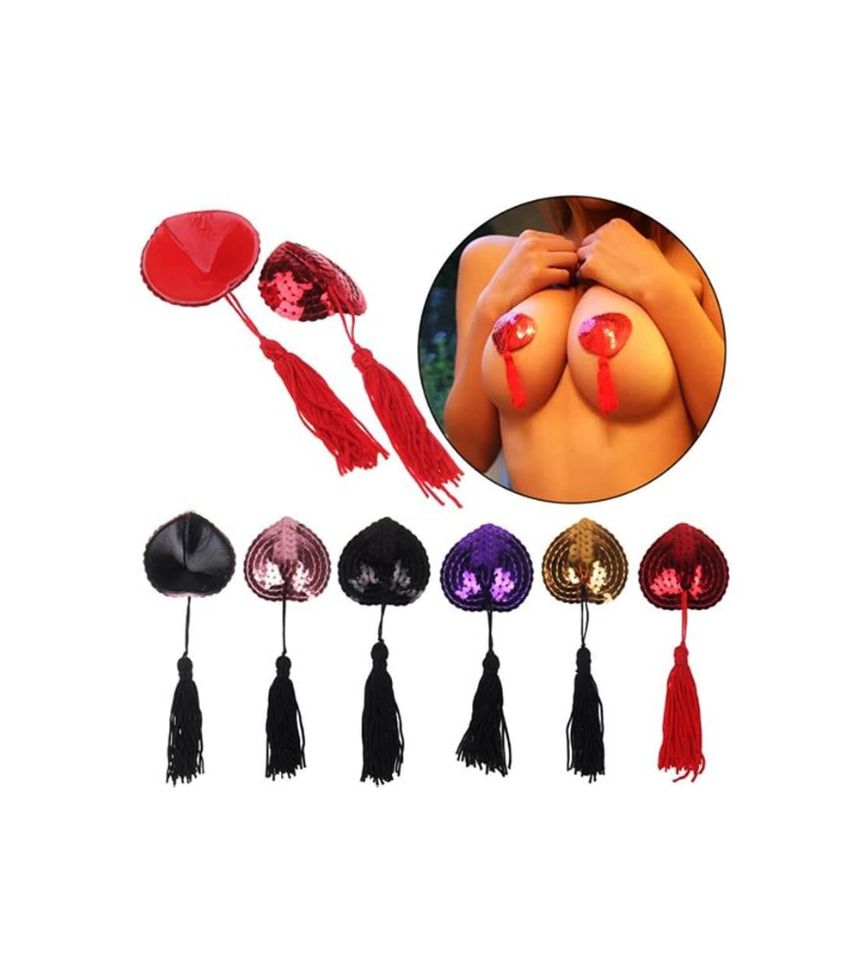 Breast Bra Tassel Nipple Cover Pasties Petal Stickers For Women