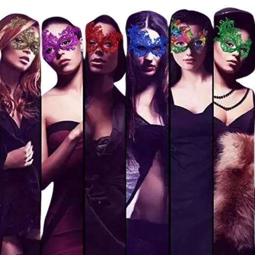 Couples Venetian Lace Eye Mask
