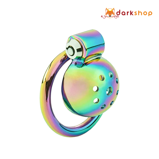 Inverted Flat Metal Chastity Device Lock for Men