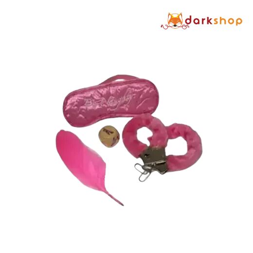 Dice Fur Eye Mask Handcuff BDSM 4PCS Set