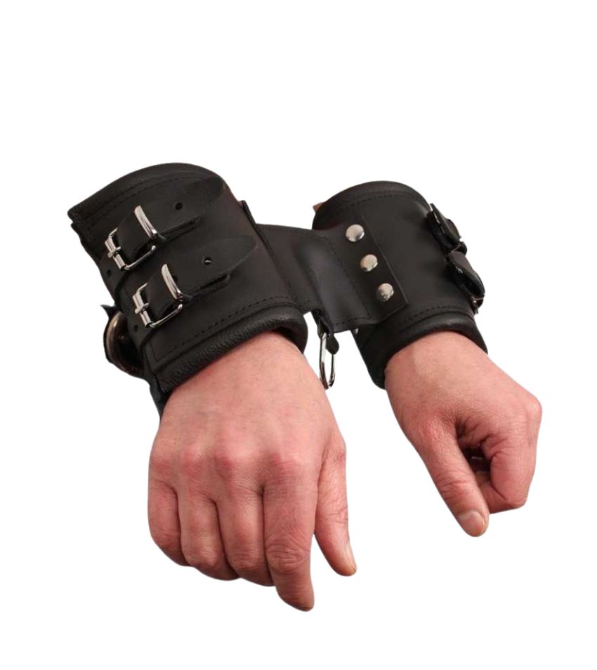 Faux Leather Handcuffs