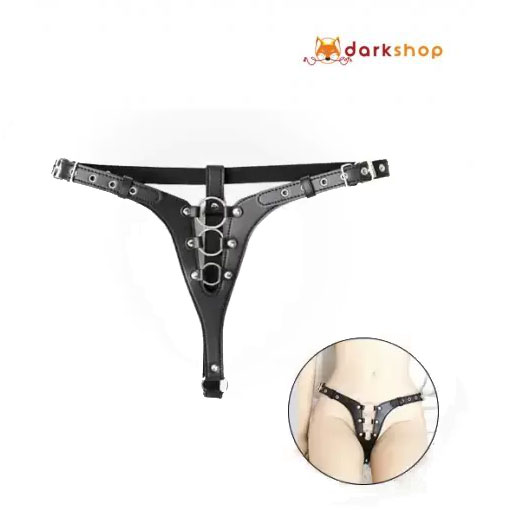 Female Adjustable Chastity Belt Leather Bondage Panty