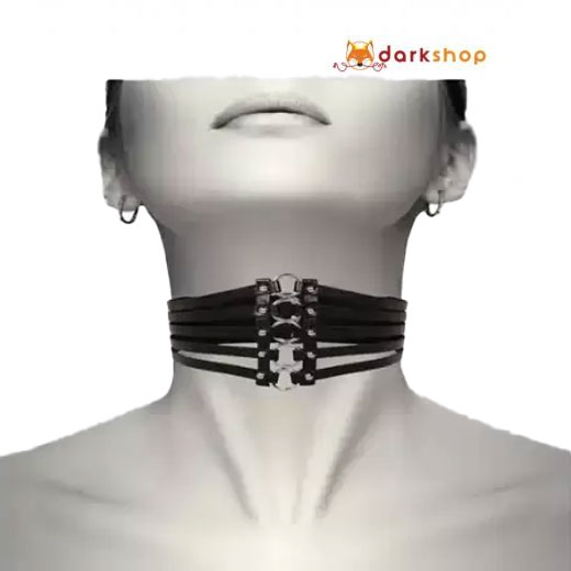 Fetish Necklace 4 Ring Out Wide Belt