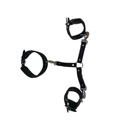 Neck Collar with Hand Cuffs Bondage