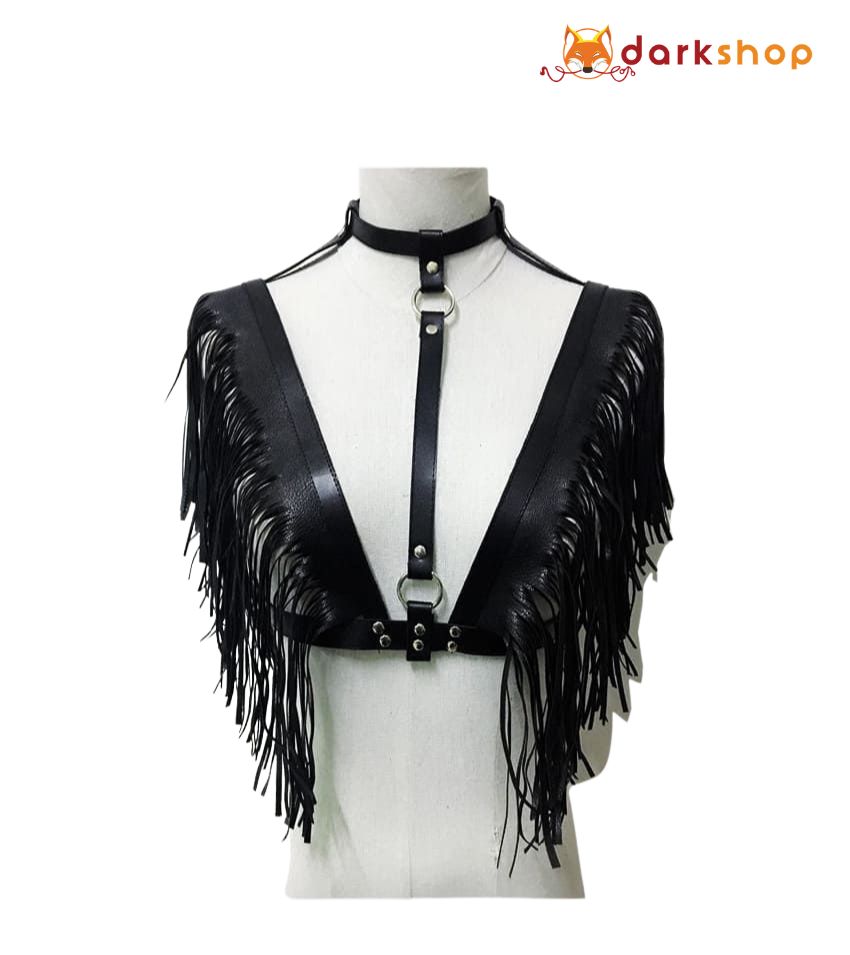 Leather Harness chest strap belt