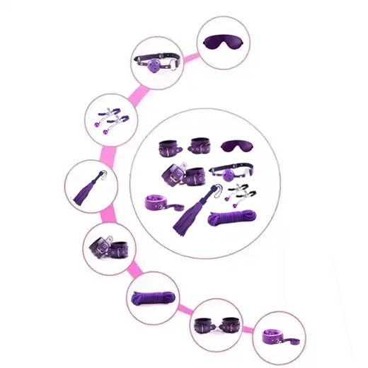Hot 8 Pcs BDSM Bondage Set Kit
