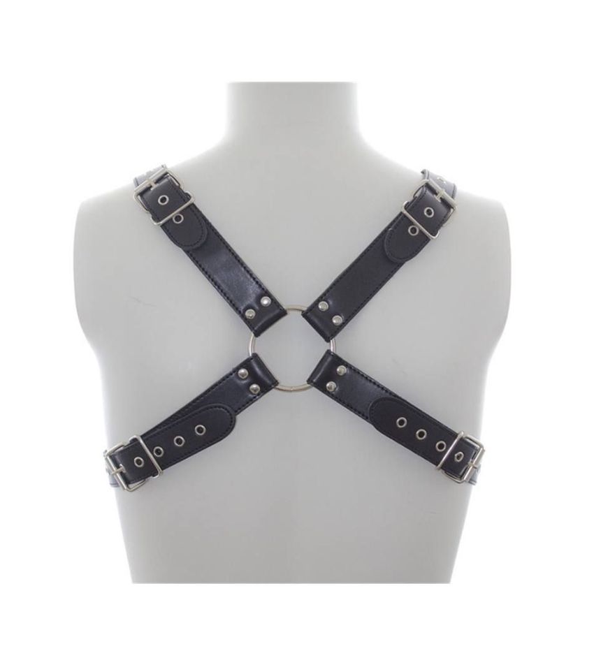 Leather chest Bondage Restraints