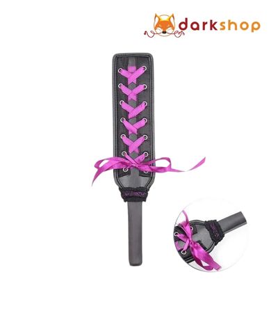 Leather Spanking Paddle With Ribbon
