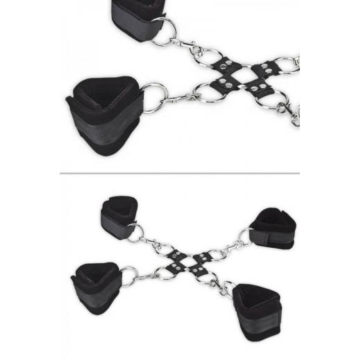 Legs and Wrists Handcuffs Bondage Set