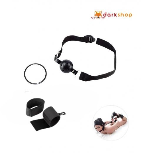Nylon Gag Ball with Sexy Bondage Suit