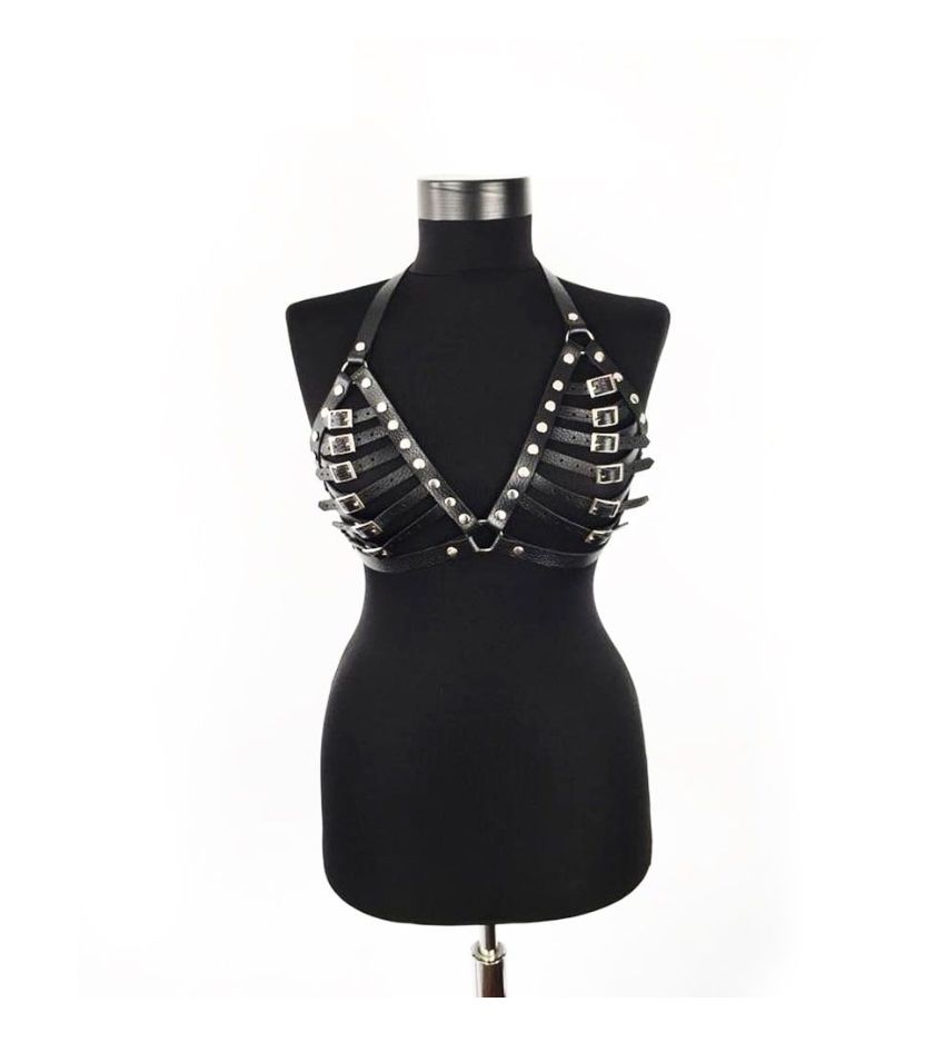 Punk Chest Stud Rave Bra Harness