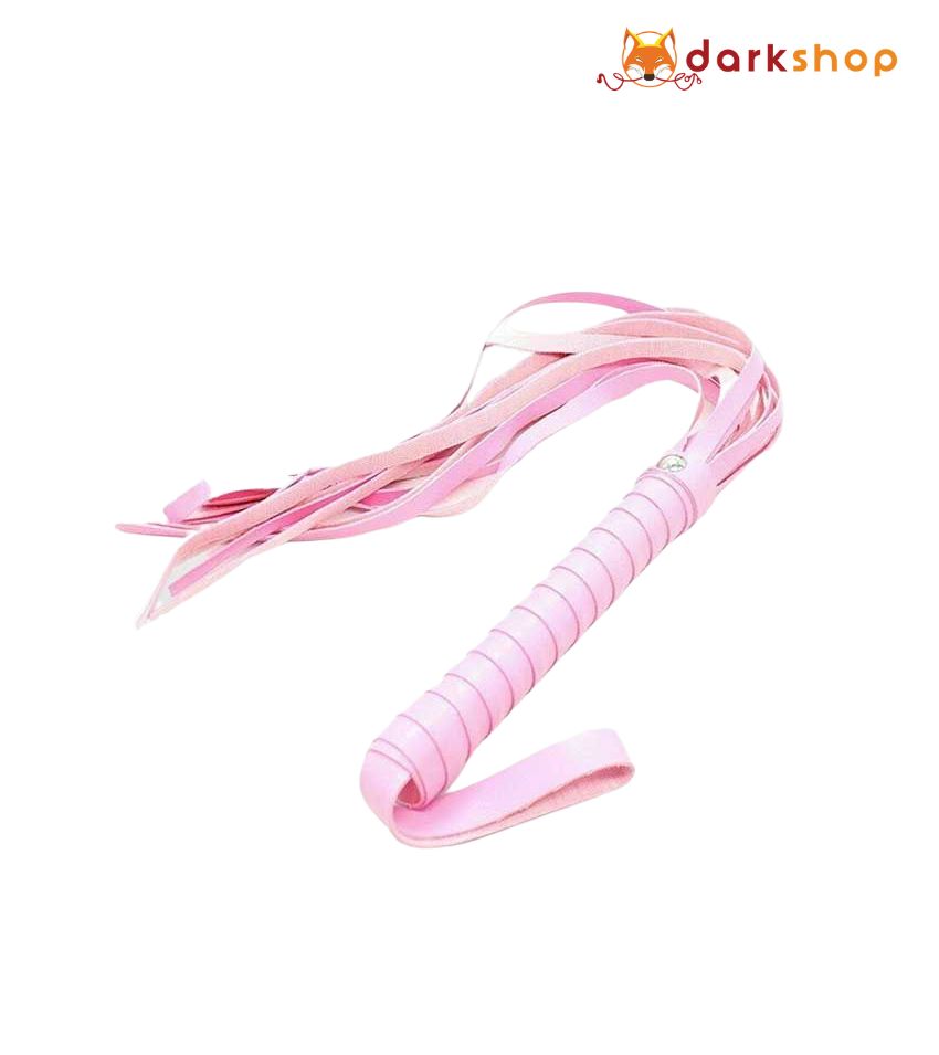 Pink Faux Leather Whip Flog Flogger