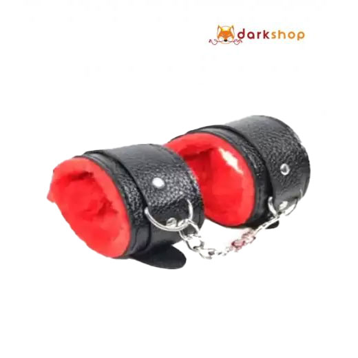 Premium Red & Black Handcuffs