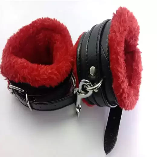 Premium Red & Black Handcuffs