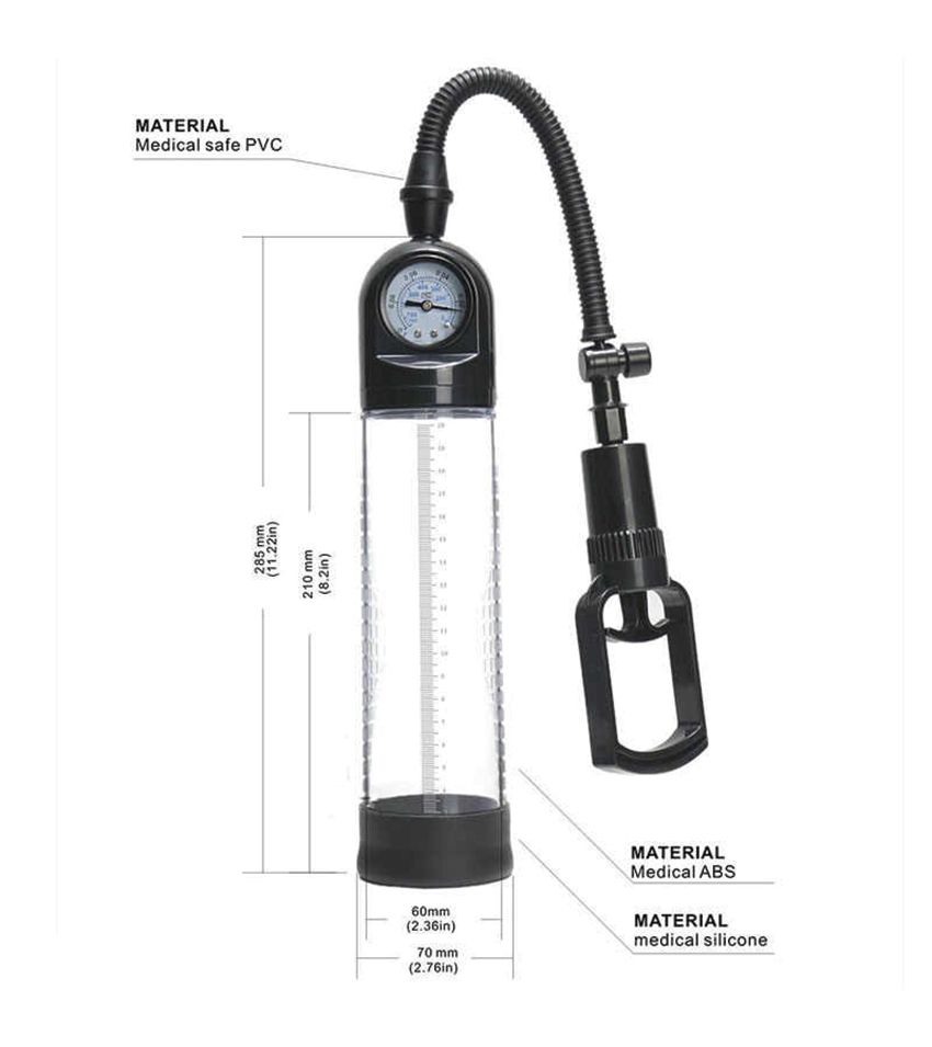 Pressure Gauge Penis Vacuum Pump