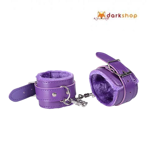 Purple Handcuffs Women Bondage