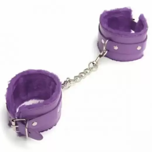 Purple Handcuffs Women Bondage