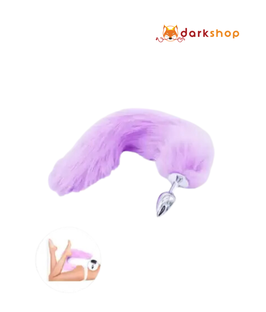Purple Tail Butt Plug Fox Tail BDSM
