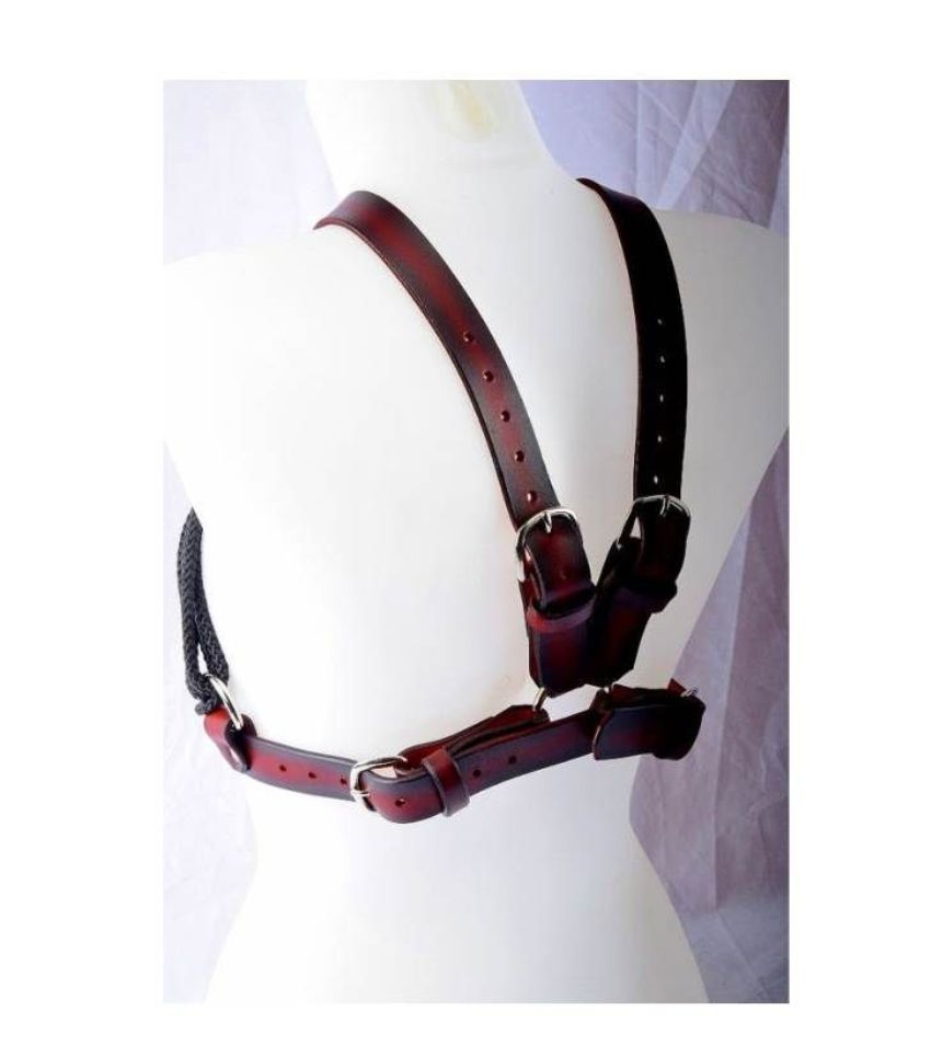 Rope and Leather Breast Binder Restraint