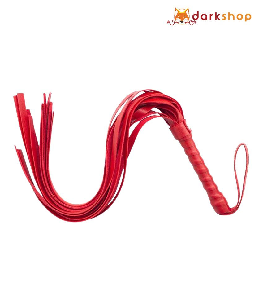 Red Faux leather whip With Tassels For Couples