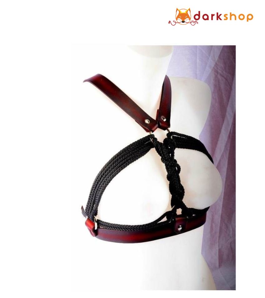 Rope and Leather Breast Binder Restraint