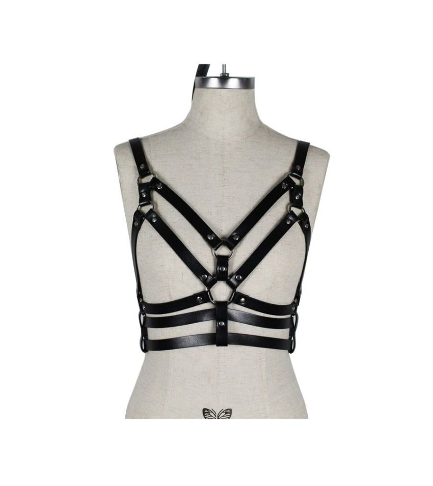 Sexy Chest Harness Strappy Rave Bra for Women