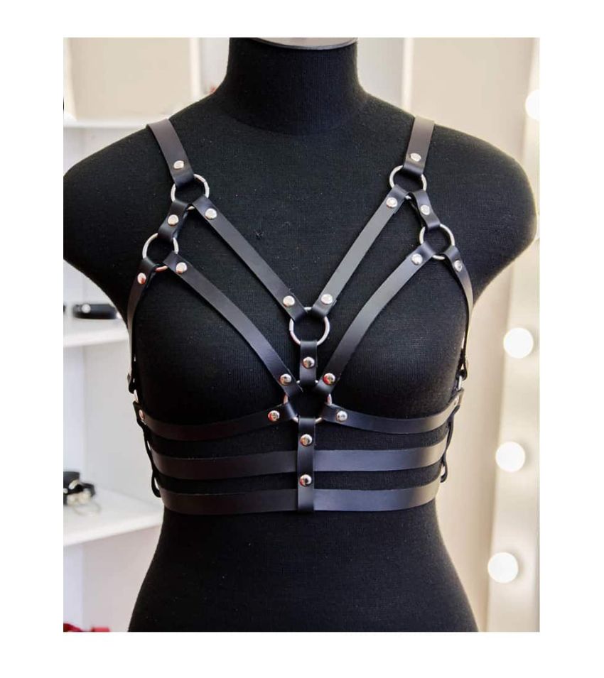 Sexy Chest Harness Strappy Rave Bra for Women