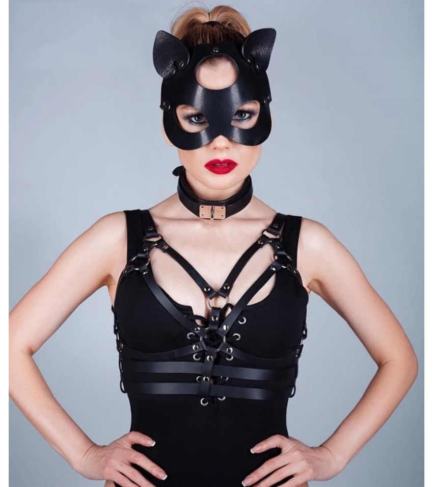 Sexy Chest Harness Strappy Rave Bra for Women