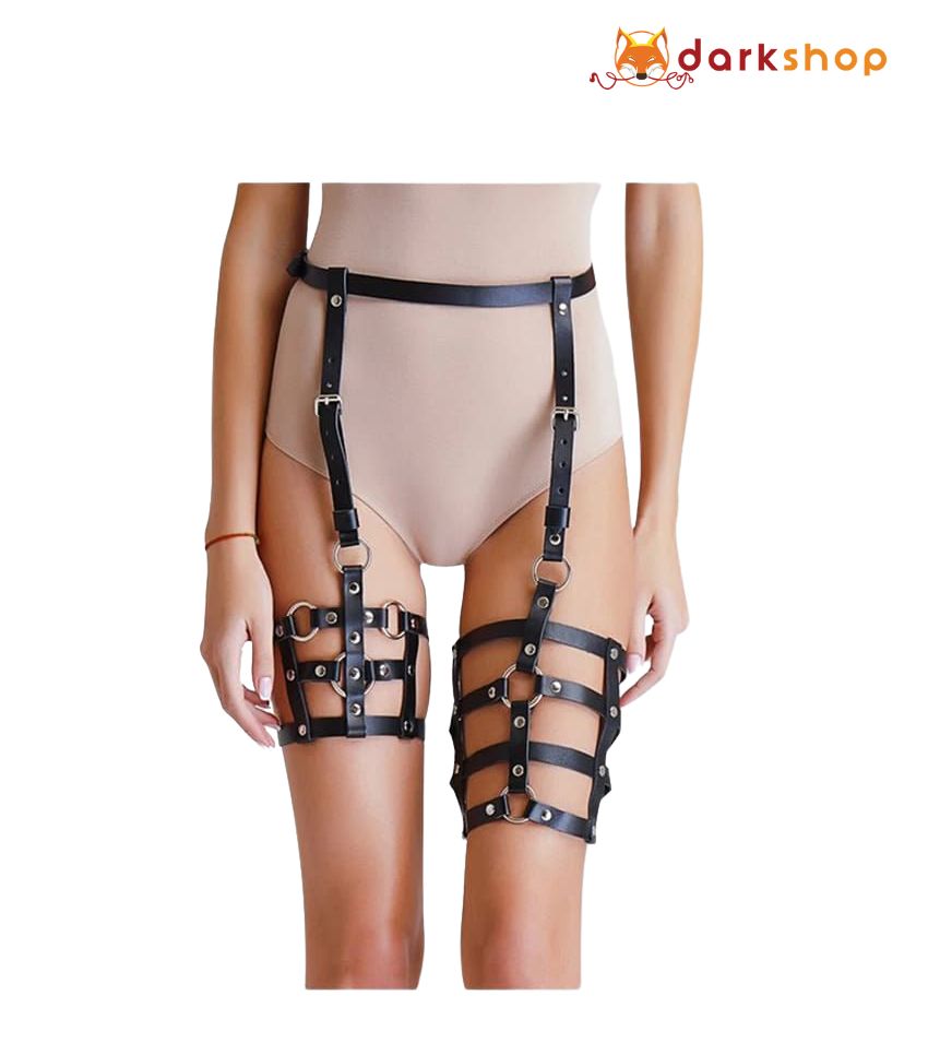 Leather Harness From Waist To Leg