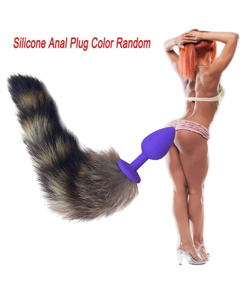Soft Silicone Fox Tail Anal Plug