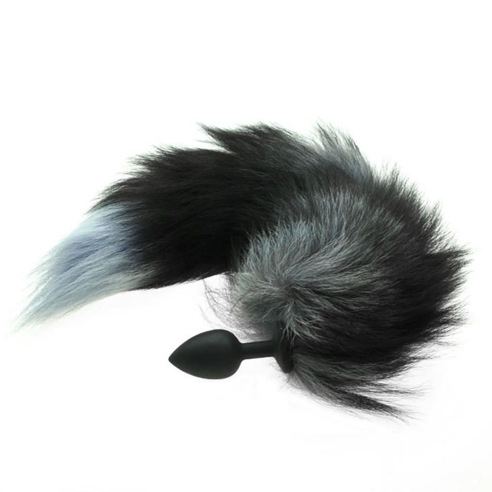 Soft Silicone Fox Tail Anal Plug