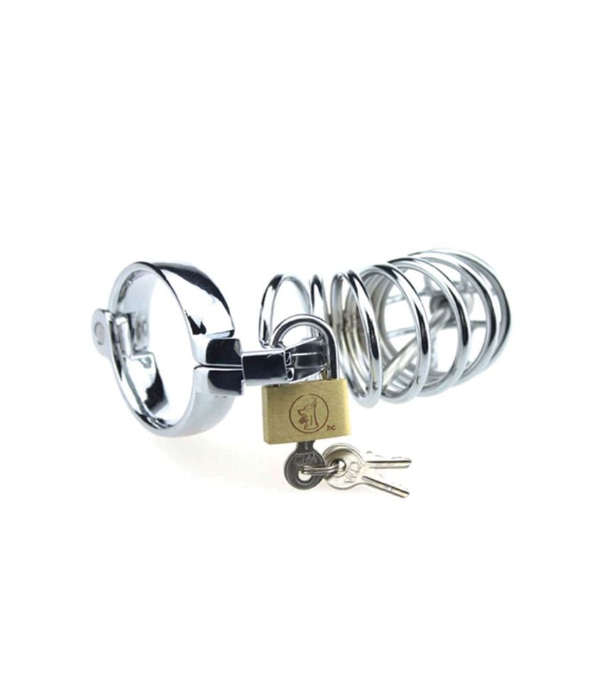 Stainless Steel Lockable Penis Cage For Men