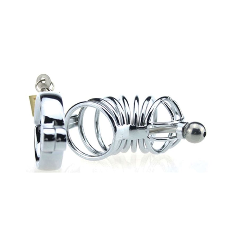Stainless Steel Lockable Penis Cage For Men