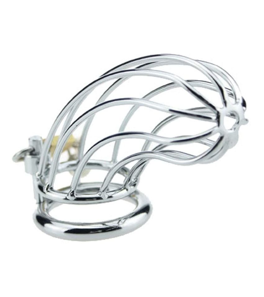 Steel Metal Male Chastity Device Locked Cage