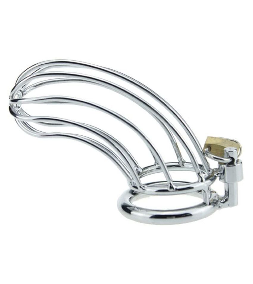 Steel Metal Male Chastity Device Locked Cage