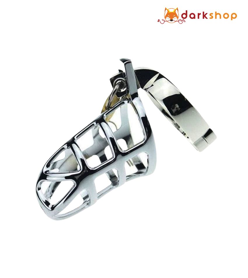 Steel Penis Chastity Cage Lock